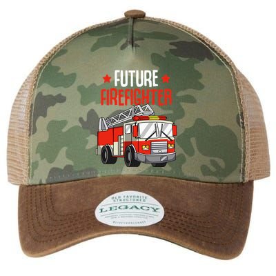 funny Future Firefighter Fireman Firefighting Legacy Tie Dye Trucker Hat