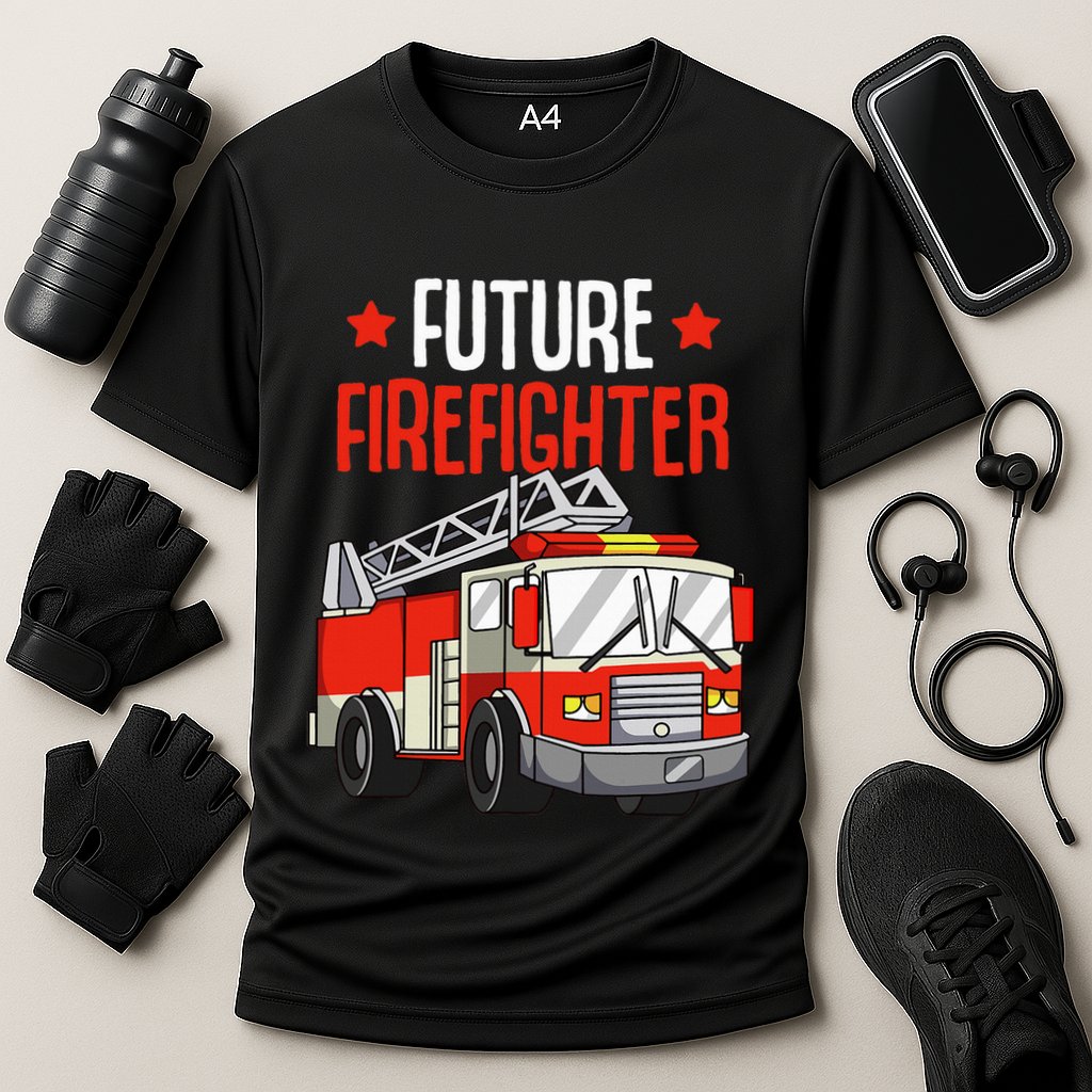 funny Future Firefighter Fireman Firefighting Performance Shirt