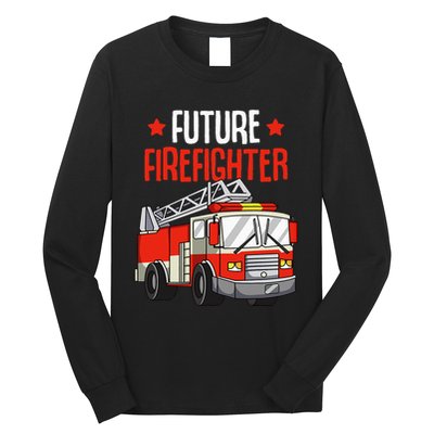 funny Future Firefighter Fireman Firefighting Long Sleeve Shirt