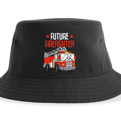 funny Future Firefighter Fireman Firefighting Sustainable Bucket Hat