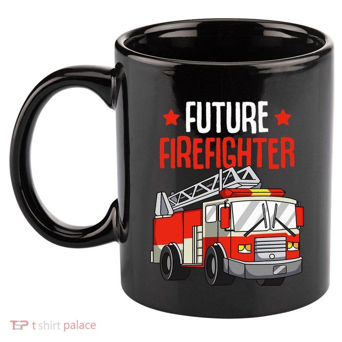 funny Future Firefighter Fireman Firefighting 11oz C Handle Ceramic Mug