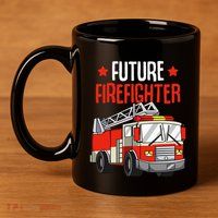 funny Future Firefighter Fireman Firefighting 11oz C Handle Ceramic Mug