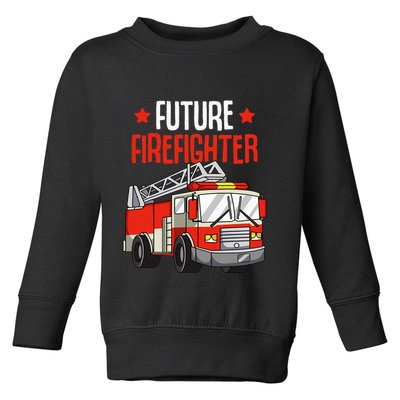 funny Future Firefighter Fireman Firefighting Toddler Sweatshirt