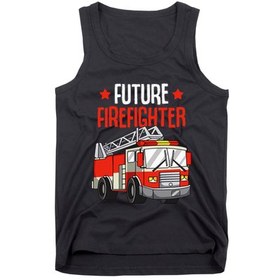 funny Future Firefighter Fireman Firefighting Tank Top