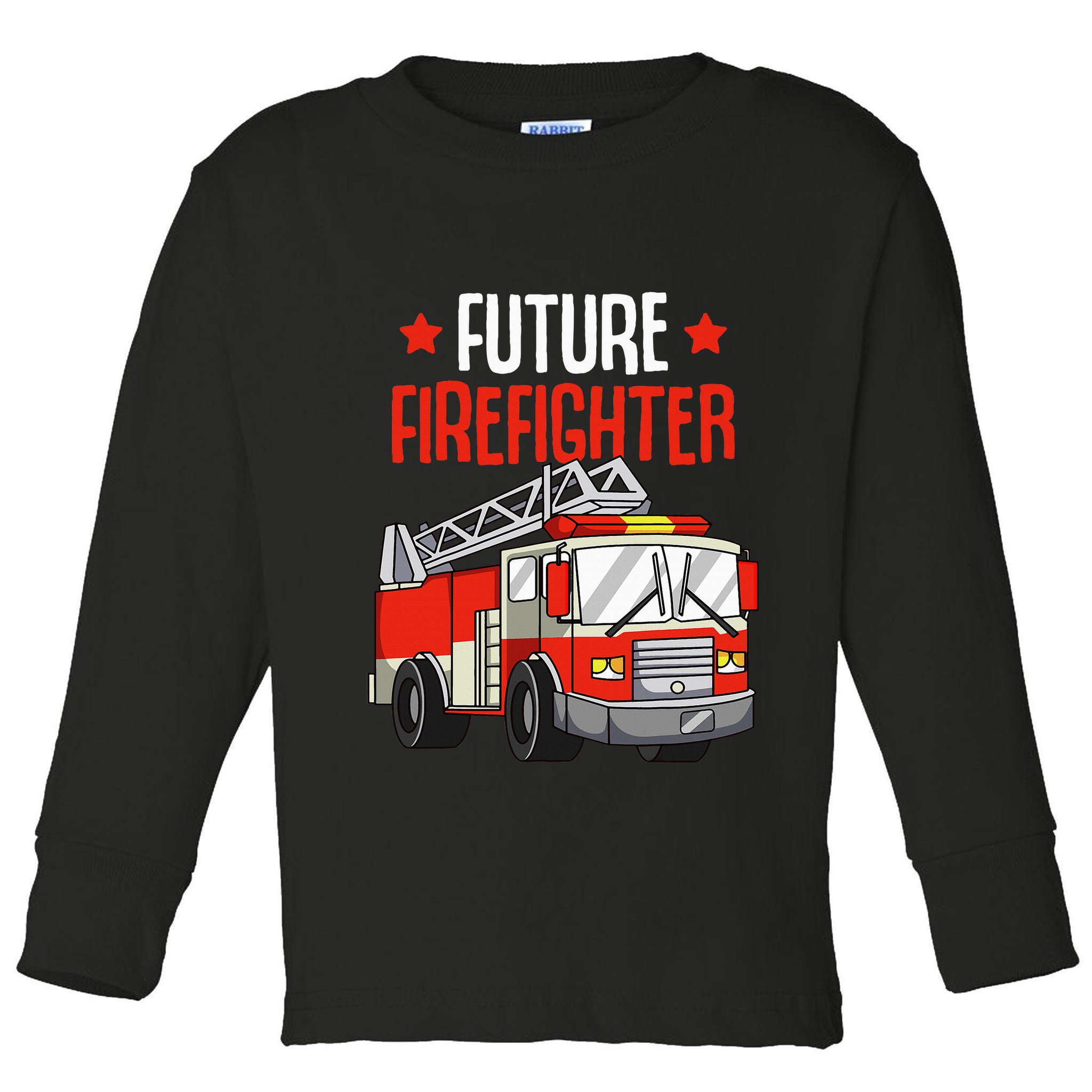funny Future Firefighter Fireman Firefighting Toddler Long Sleeve Shirt