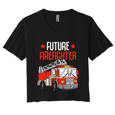 funny Future Firefighter Fireman Firefighting Crop Top