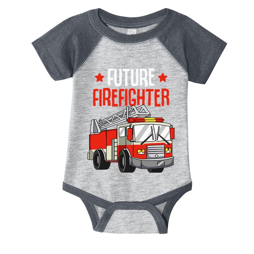 funny Future Firefighter Fireman Firefighting Infant Baby Jersey Bodysuit