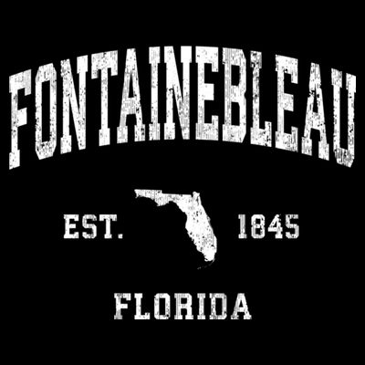 Fontainebleau Florida Fl Vintage Athletic T-Shirt