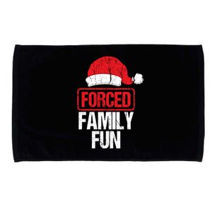 Forced Family Fun Winter Holidays Funny Christmas Gift Cool Gift Microfiber Hand Towel