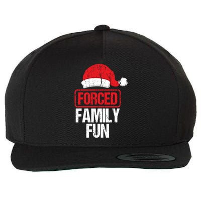 Forced Family Fun Winter Holidays Funny Christmas Gift Cool Gift Wool Snapback Cap