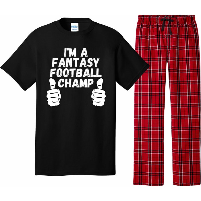 Funny Fantasy Football Legend, I’m A Fantasy Football Champ Pajama Set