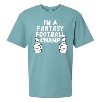 Funny Fantasy Football Legend, I’m A Fantasy Football Champ Sueded Cloud Jersey T-Shirt