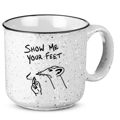 Funny Foot Fetish Show Me Your Feet Foot Worship 15oz Campfire Ceramic Mug