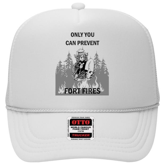 Fort Fires High Crown Mesh Back Trucker Hat