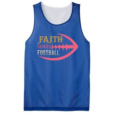 Faith Family Football Gift Mesh Reversible Basketball Jersey Tank