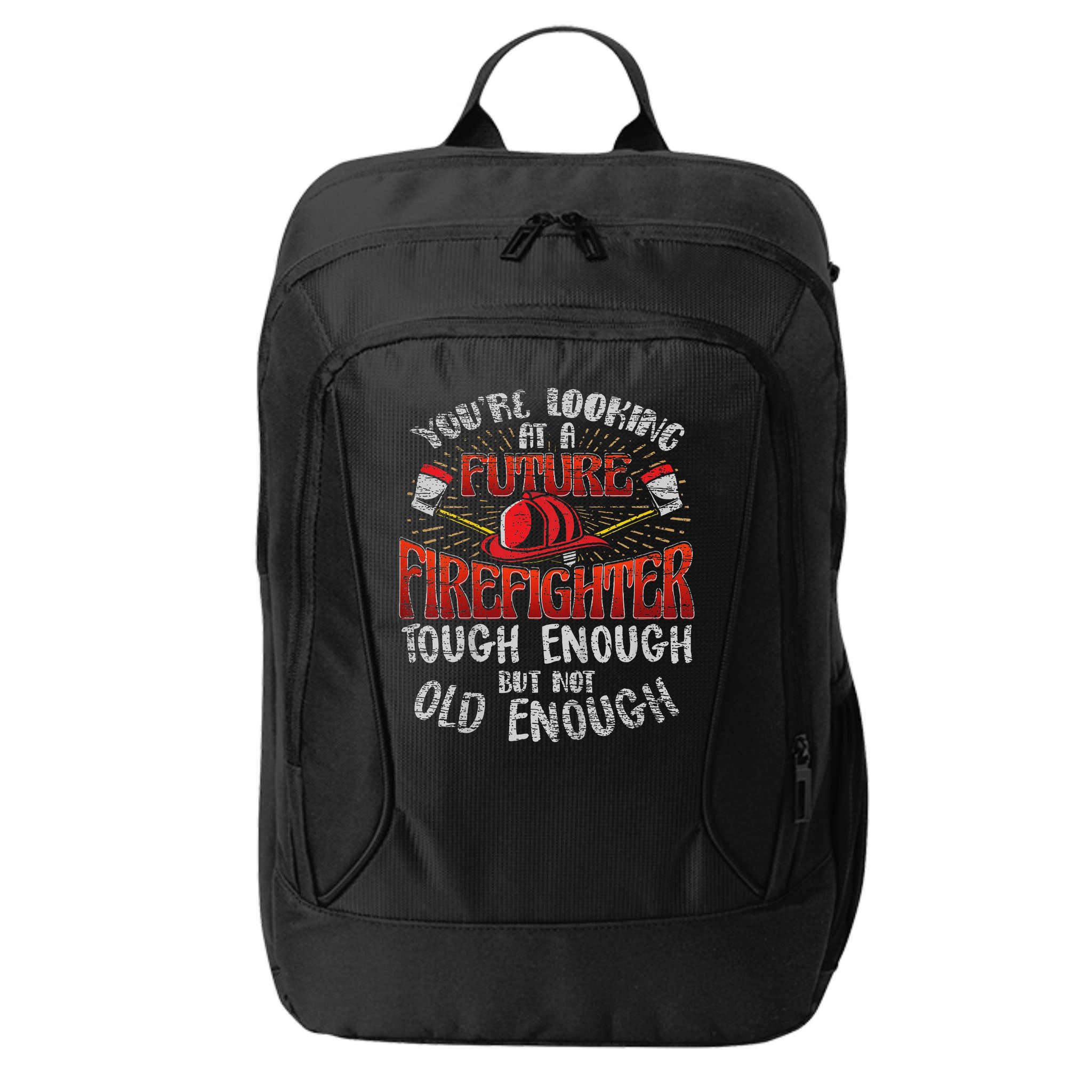 Future Firefighter Funny City Backpack