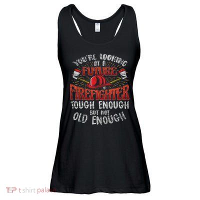 Future Firefighter Funny Ladies Essential Flowy Tank
