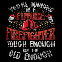 Future Firefighter Funny Magnet