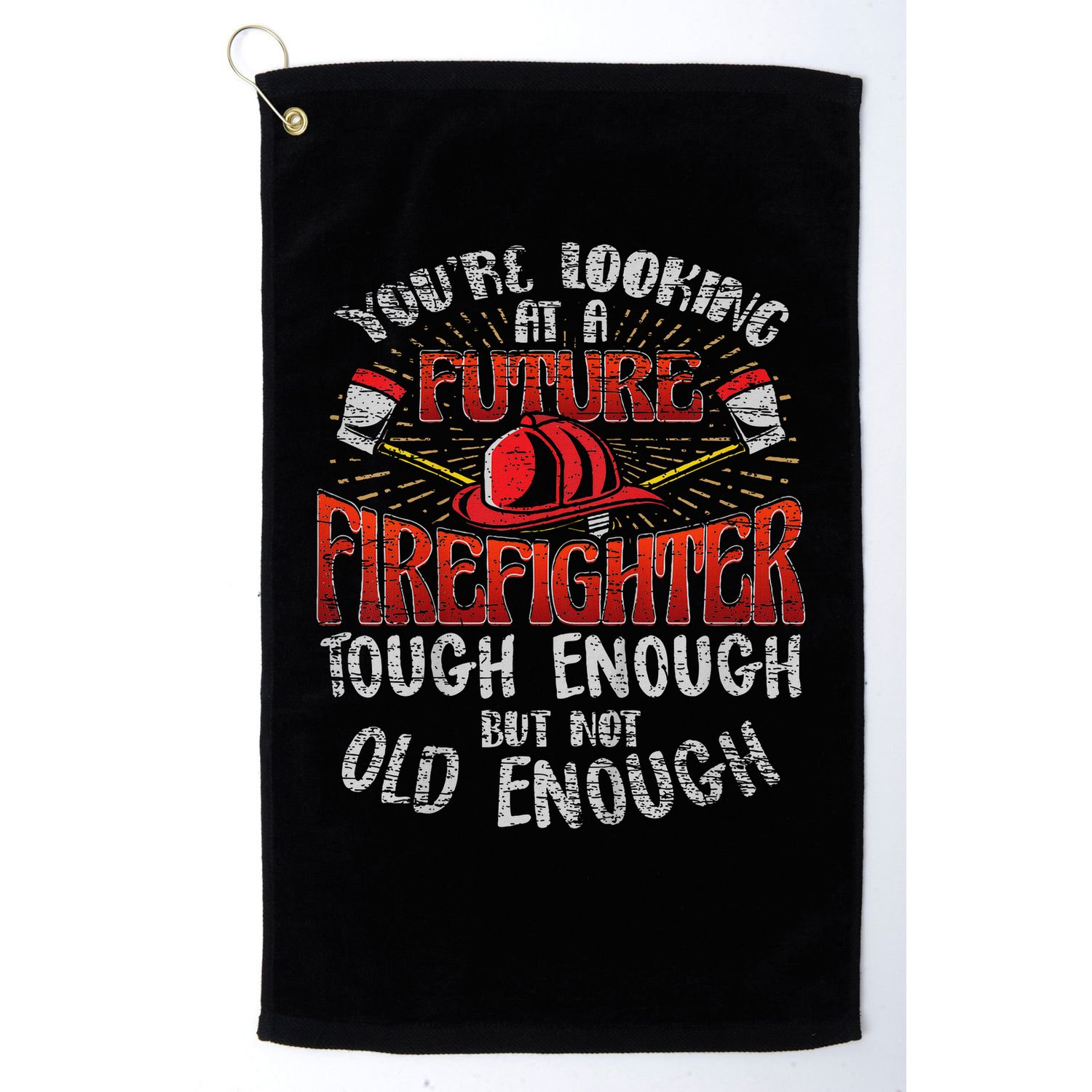 Future Firefighter Funny Golf Towel