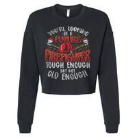 Future Firefighter Funny Cropped Pullover Crew