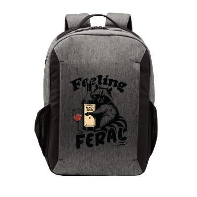 Feeling Feral Funny Raccoon Meme Vector Backpack