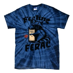 Feeling Feral Funny Raccoon Meme Tie-Dye T-Shirt