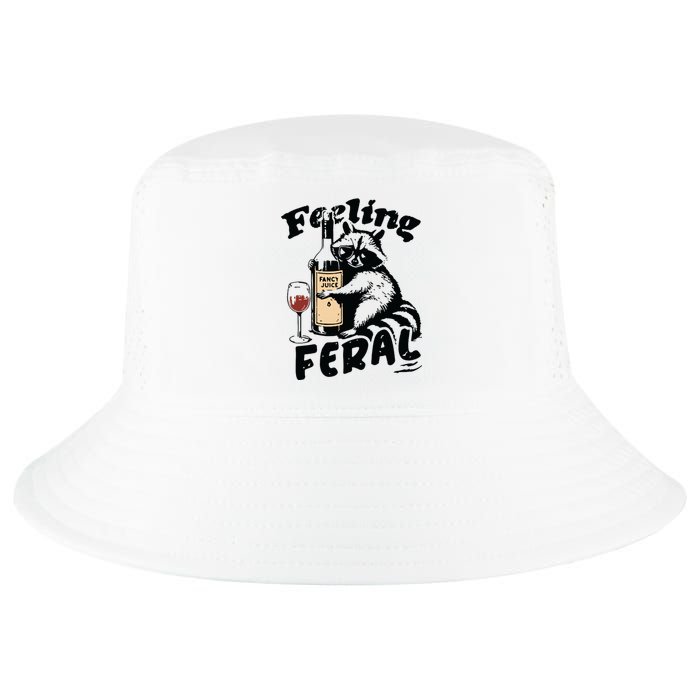 Feeling Feral Funny Raccoon Meme Cool Comfort Performance Bucket Hat