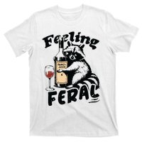 Feeling Feral Funny Raccoon Meme T-Shirt