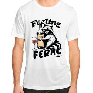 Feeling Feral Funny Raccoon Meme Adult ChromaSoft Performance T-Shirt