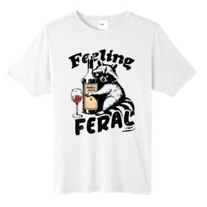 Feeling Feral Funny Raccoon Meme Tall Fusion ChromaSoft Performance T-Shirt