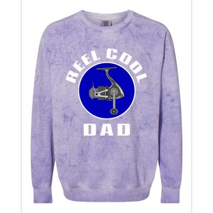 Fishing Funny Fisher Reel Cool Dad Funny Fishing Dad Gift Colorblast Crewneck Sweatshirt