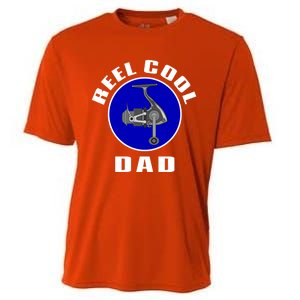 Fishing Funny Fisher Reel Cool Dad Funny Fishing Dad Gift Cooling Performance Crew T-Shirt