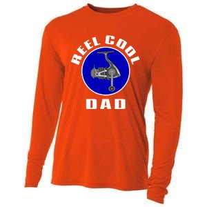 Fishing Funny Fisher Reel Cool Dad Funny Fishing Dad Gift Cooling Performance Long Sleeve Crew