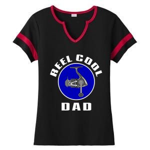 Fishing Funny Fisher Reel Cool Dad Funny Fishing Dad Gift Ladies Halftime Notch Neck Tee