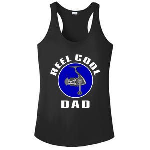 Fishing Funny Fisher Reel Cool Dad Funny Fishing Dad Gift Ladies PosiCharge Competitor Racerback Tank