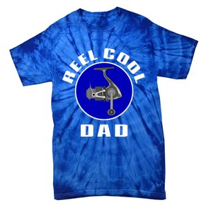 Fishing Funny Fisher Reel Cool Dad Funny Fishing Dad Gift Tie-Dye T-Shirt