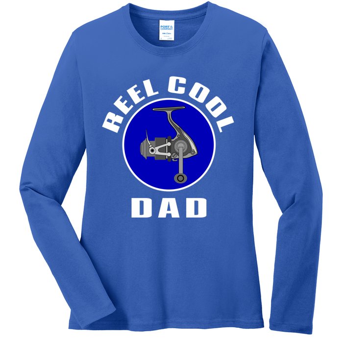 Fishing Funny Fisher Reel Cool Dad Funny Fishing Dad Gift Ladies Long Sleeve Shirt