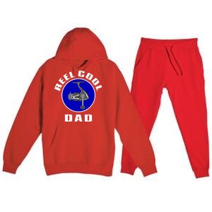 Fishing Funny Fisher Reel Cool Dad Funny Fishing Dad Gift Premium Hooded Sweatsuit Set