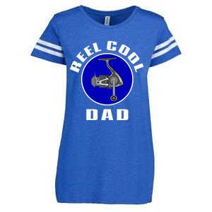 Fishing Funny Fisher Reel Cool Dad Funny Fishing Dad Gift Enza Ladies Jersey Football T-Shirt