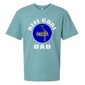 Fishing Funny Fisher Reel Cool Dad Funny Fishing Dad Gift Sueded Cloud Jersey T-Shirt