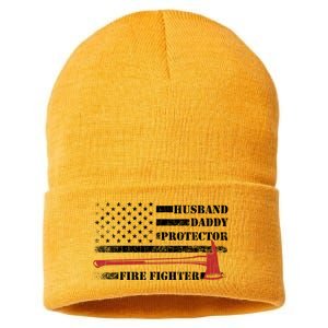 Firefighter Funny Fire Fire Truck Graphic Gift Sustainable Knit Beanie