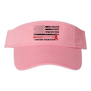 Firefighter Funny Fire Fire Truck Graphic Gift Valucap Bio-Washed Visor