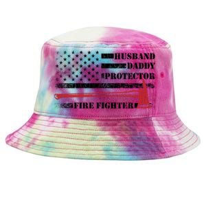 Firefighter Funny Fire Fire Truck Graphic Gift Tie-Dyed Bucket Hat