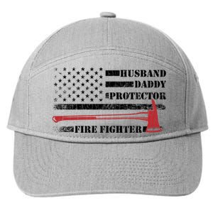 Firefighter Funny Fire Fire Truck Graphic Gift 7-Panel Snapback Hat