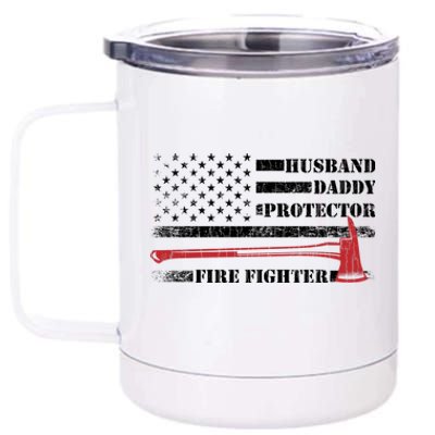 Firefighter Funny Fire Fire Truck Graphic Gift 12 oz Stainless Steel Tumbler Cup