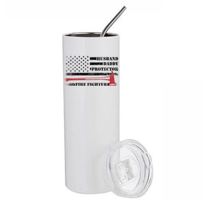 Firefighter Funny Fire Fire Truck Graphic Gift Stainless Steel Tumbler