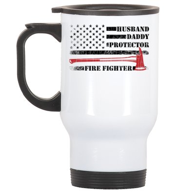 Firefighter Funny Fire Fire Truck Graphic Gift Stainless Steel Travel Mug