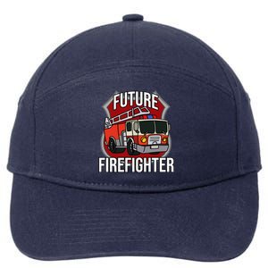 Future Firefighter Fire Fire Truck Car Gift 7-Panel Snapback Hat