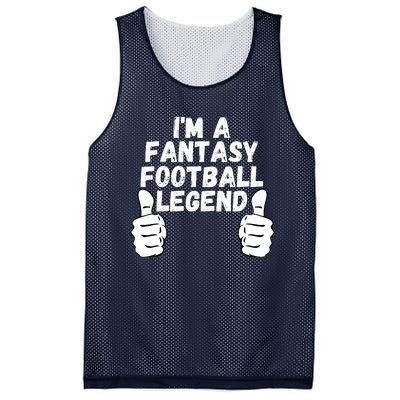 Funny Fantasy Football Champ, I’m A Fantasy Football Legend Mesh Reversible Basketball Jersey Tank