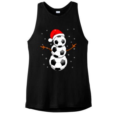 Funny Football Funny Gift For Boys Girls Christmas Snow Soccer Gift Ladies PosiCharge Tri-Blend Wicking Tank